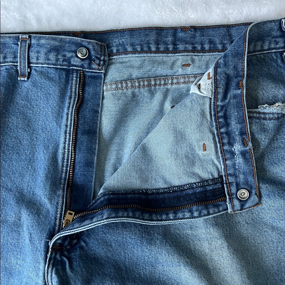 Carhartt Men's Flame Resistant Light Blue Jeans - 48x30 - Picture 4 of 14